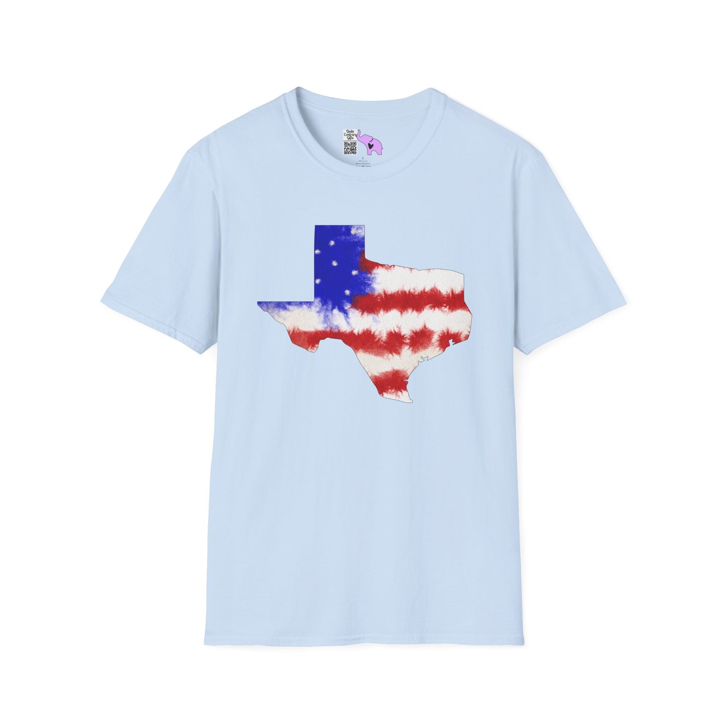 Texas American Tie Dye Flag Adult T-shirt