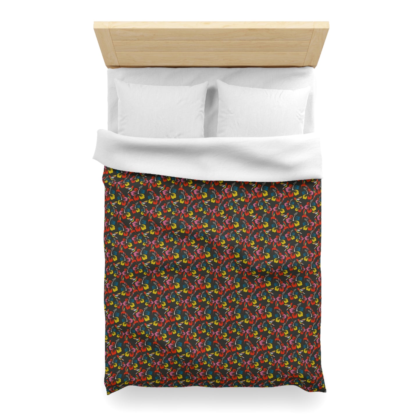 Humming Bloom Microfiber Duvet Cover
