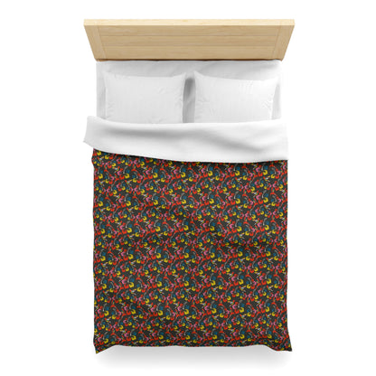 Humming Bloom Microfiber Duvet Cover