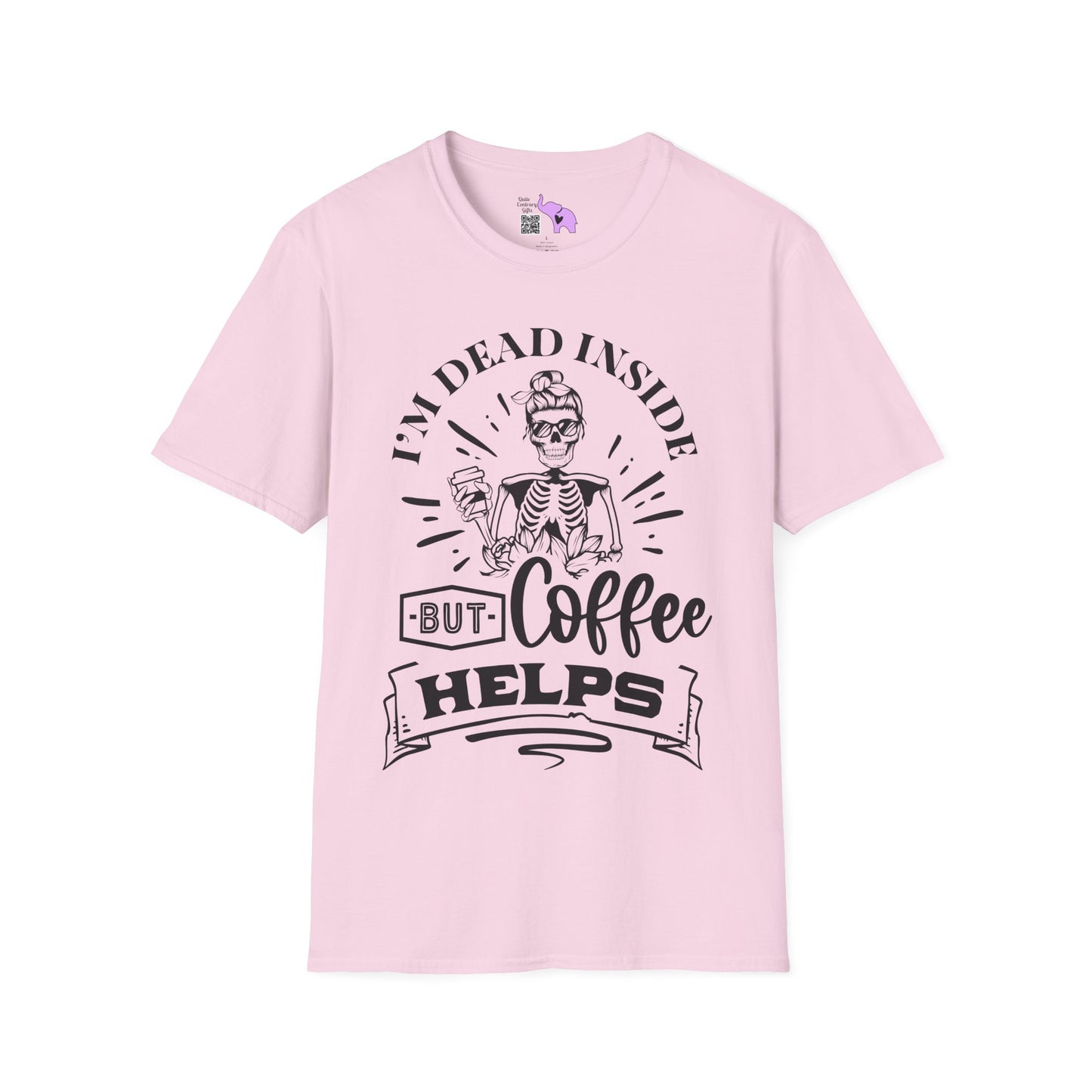 I'm Dead Inside But Coffee Helps Adult T-shirt