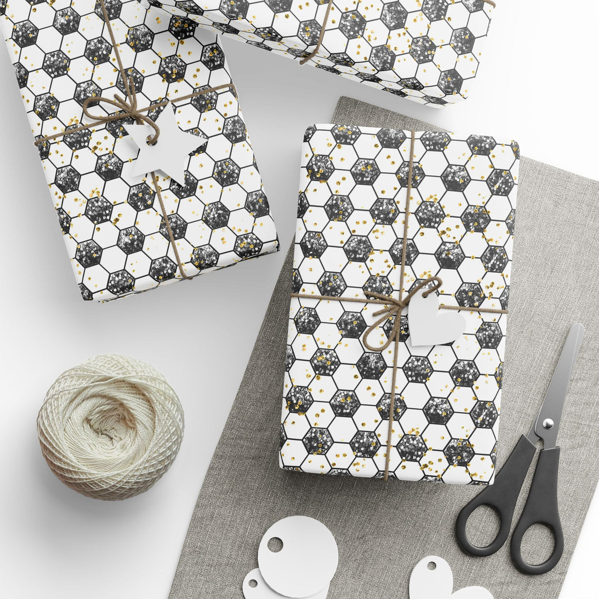 Soccer Gold Rush Wrapping Paper