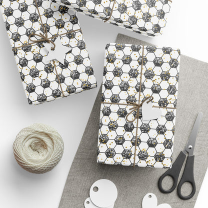 Soccer Gold Rush Wrapping Paper