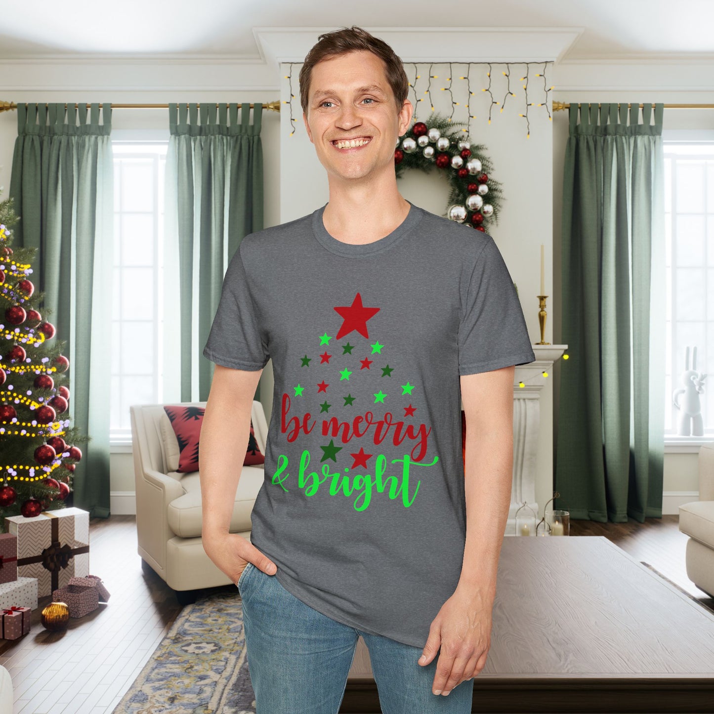 Be Merry & Bright Adult T-shirt