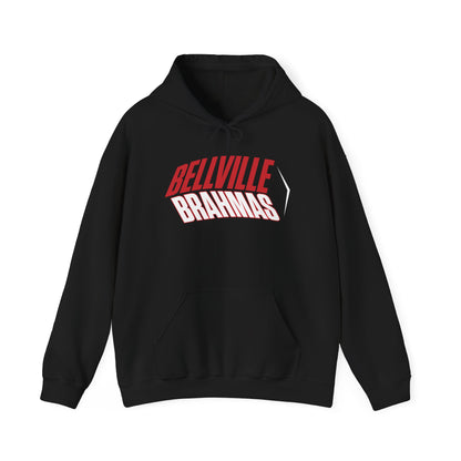 Bellville Brahmas (Angled) Adult Heavy Blend™ Hooded Sweatshirt