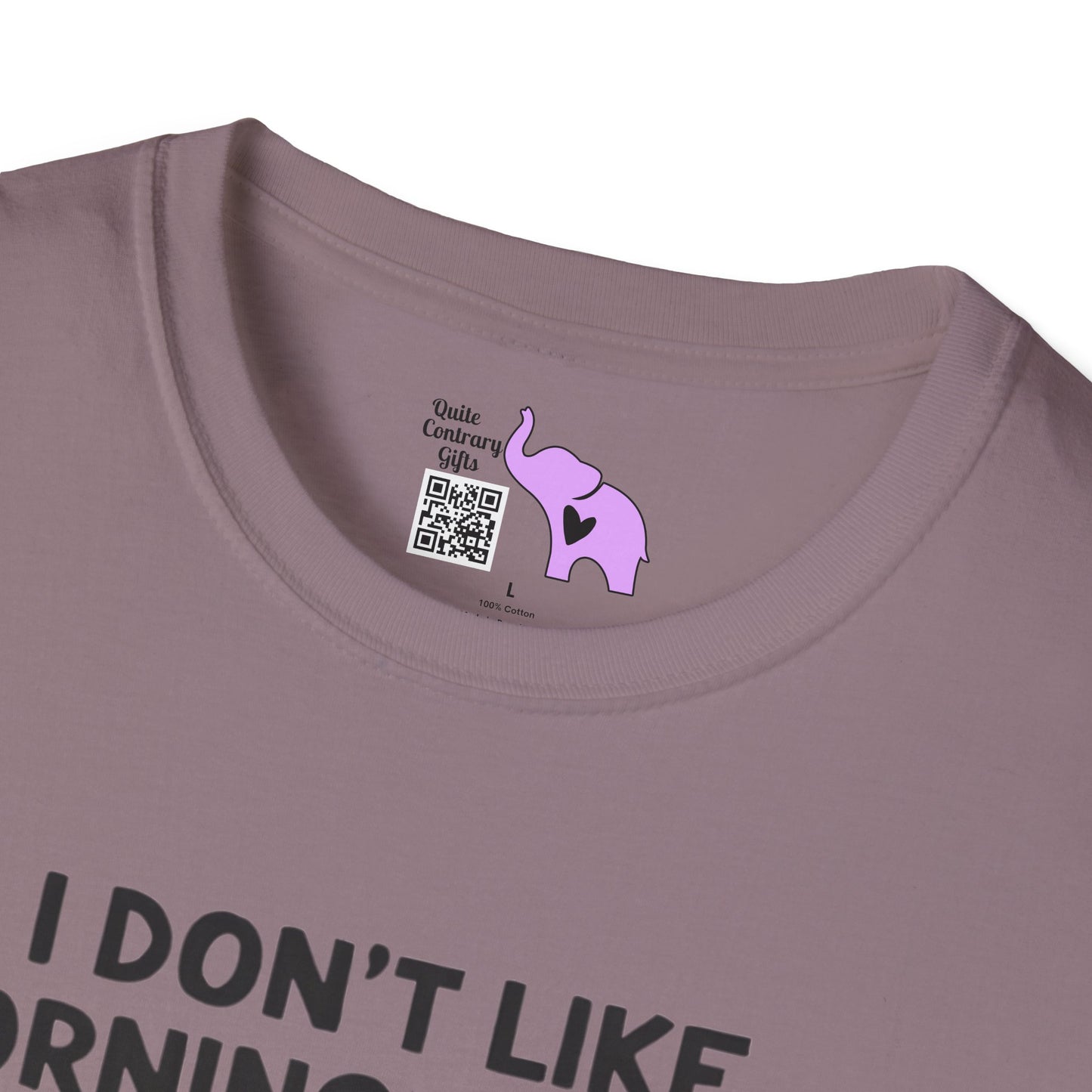 I Don't Like Morning People Or Mornings Or People Adult T-shirt