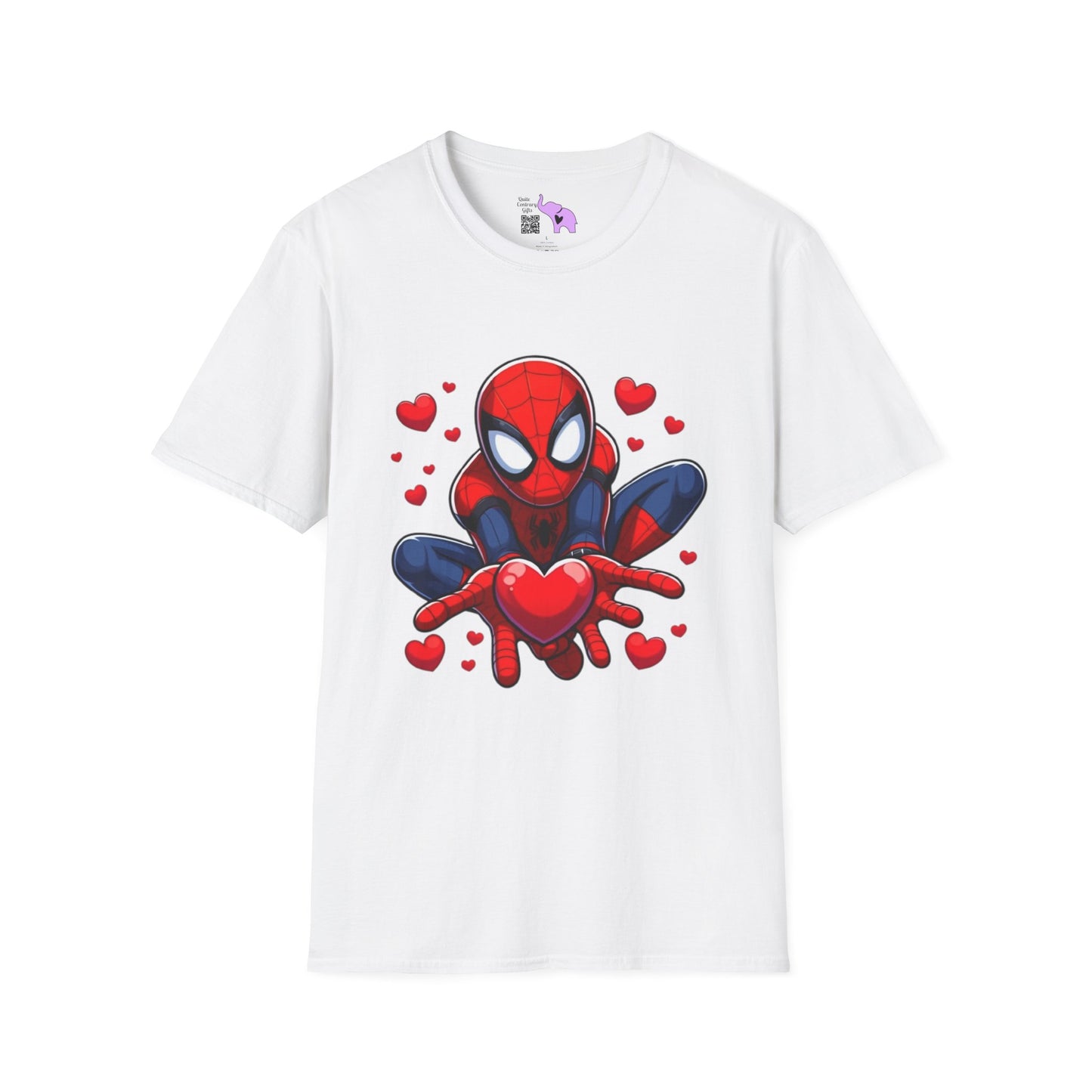 Valentines Spiderman Adult T-shirt