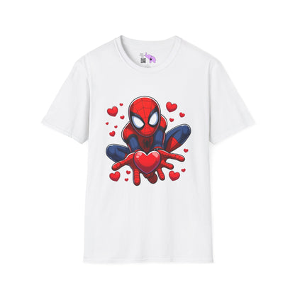 Valentines Spiderman Adult T-shirt