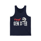 Feral GenXer w/Skull Unisex Jersey Tank