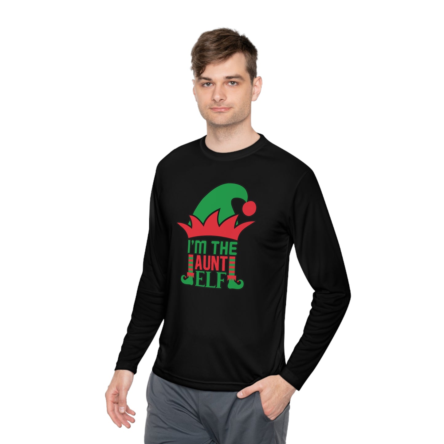 I'm The Aunt Elf Adult Long Sleeve Tee