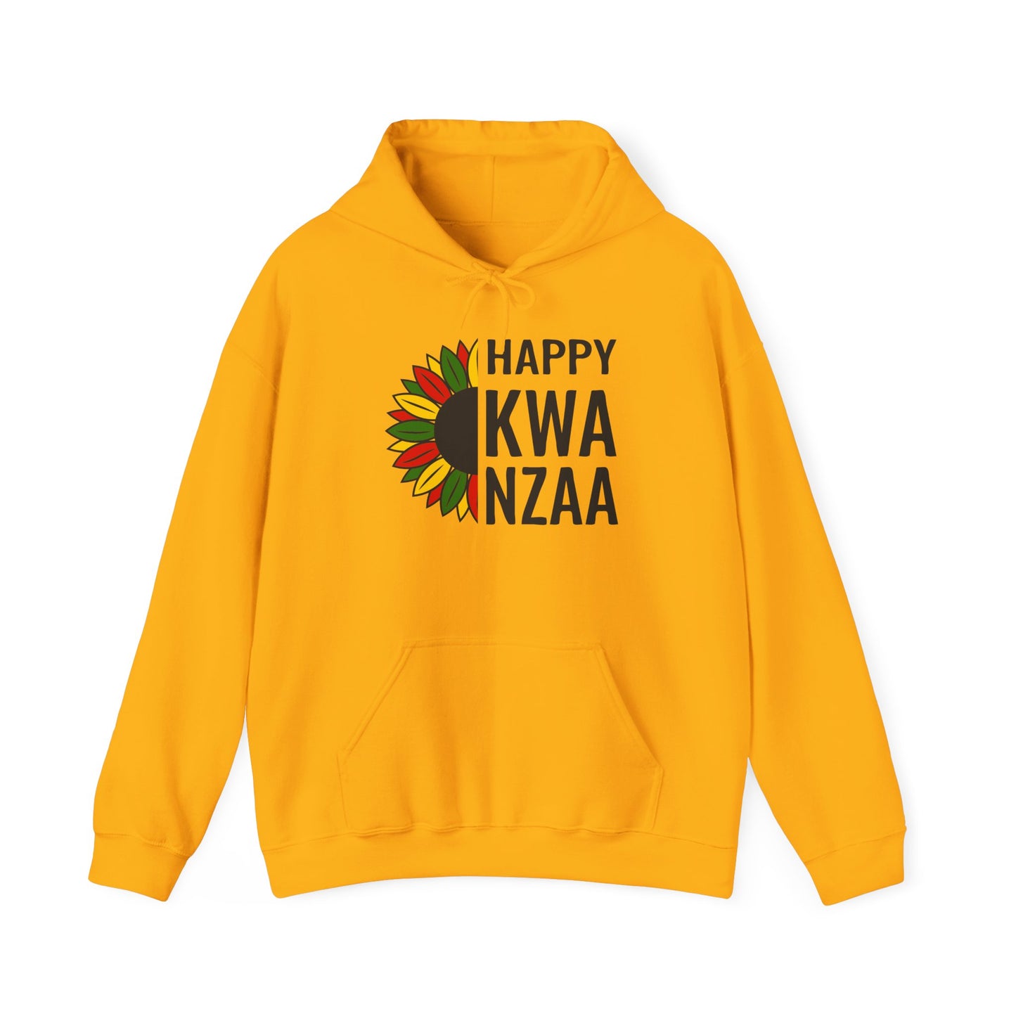 Happy Kwanzaa Sunflower Adult Heavy Blend™ Hooded Sweatshirt