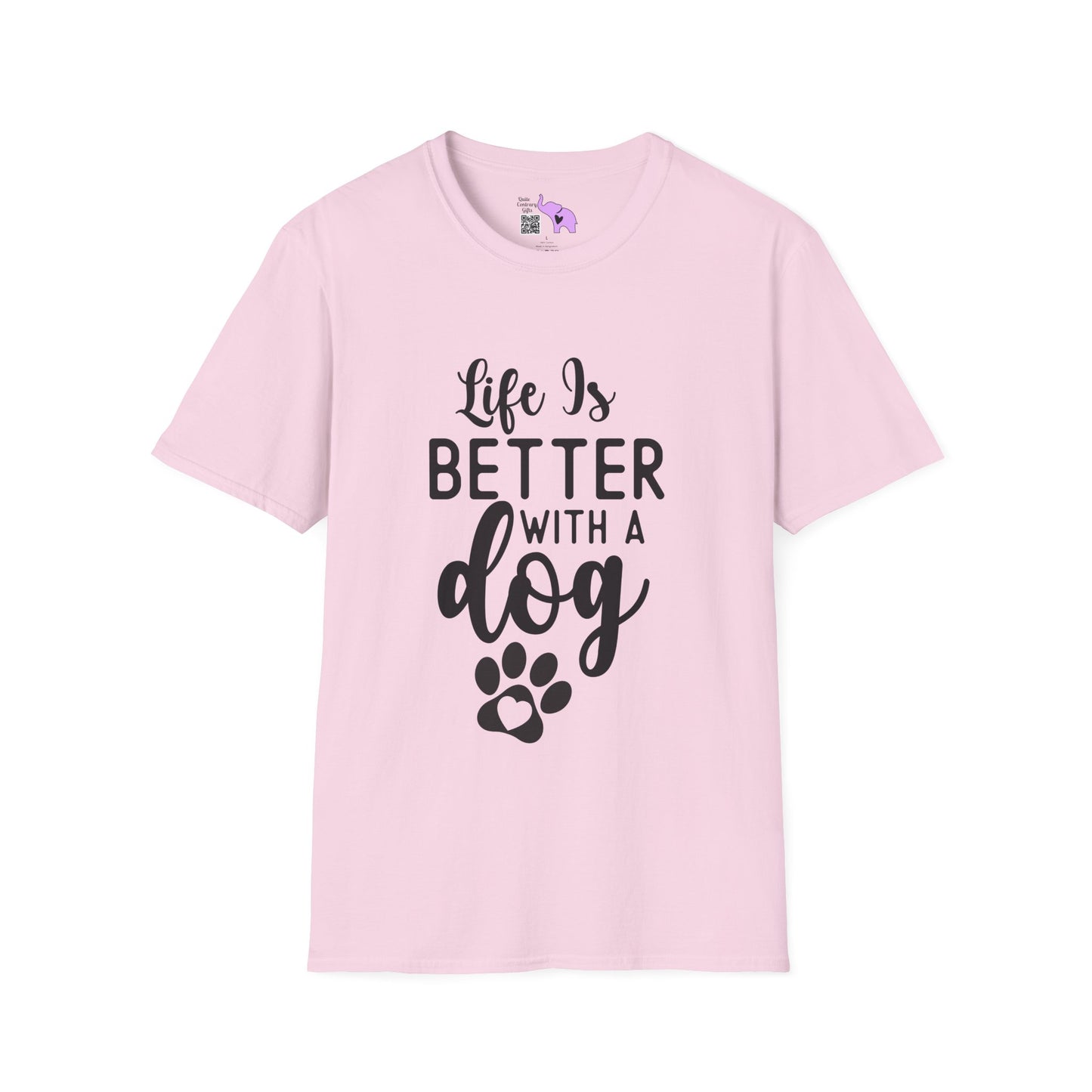 Life Is Better With A Dog Adult T-shirt