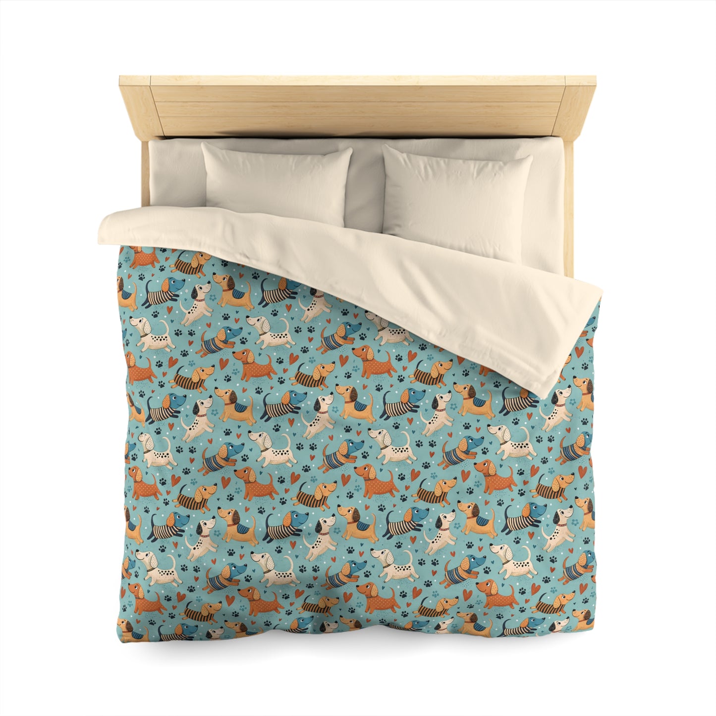 Dapper Doggies Microfiber Duvet Cover
