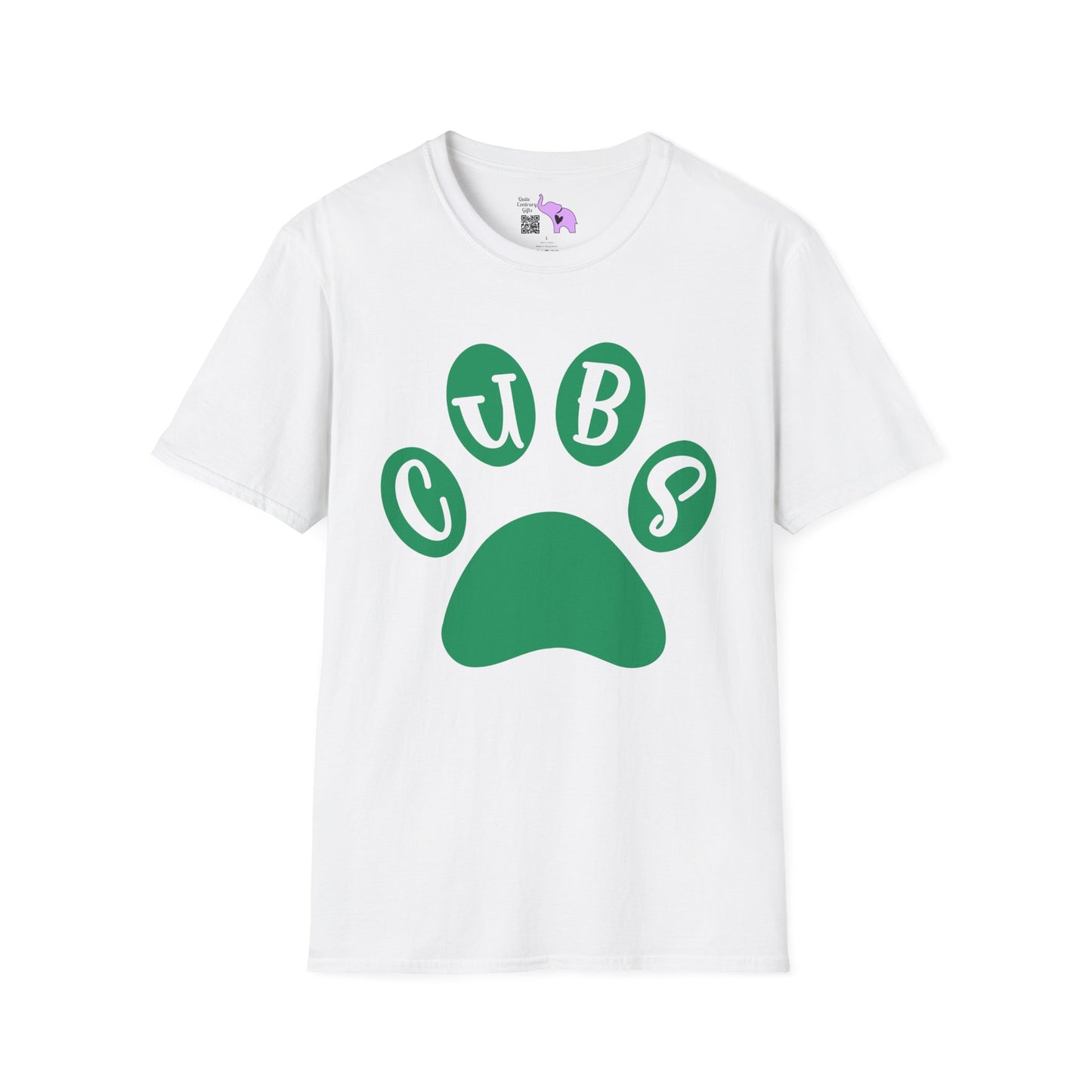 Brenham Cubs Paw Print Adult T-shirt