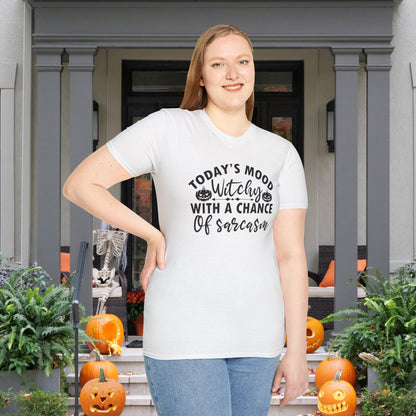 Today's Mood Witchy With A Chance of Sarcasm Adult T-shirt