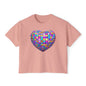 Heart in Blocks Women's Boxy Tee