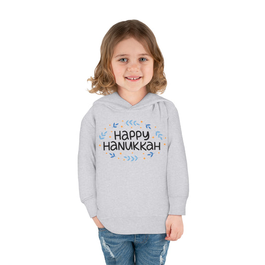 Happy Hanukkah 4 Toddler Pullover Fleece Hoodie