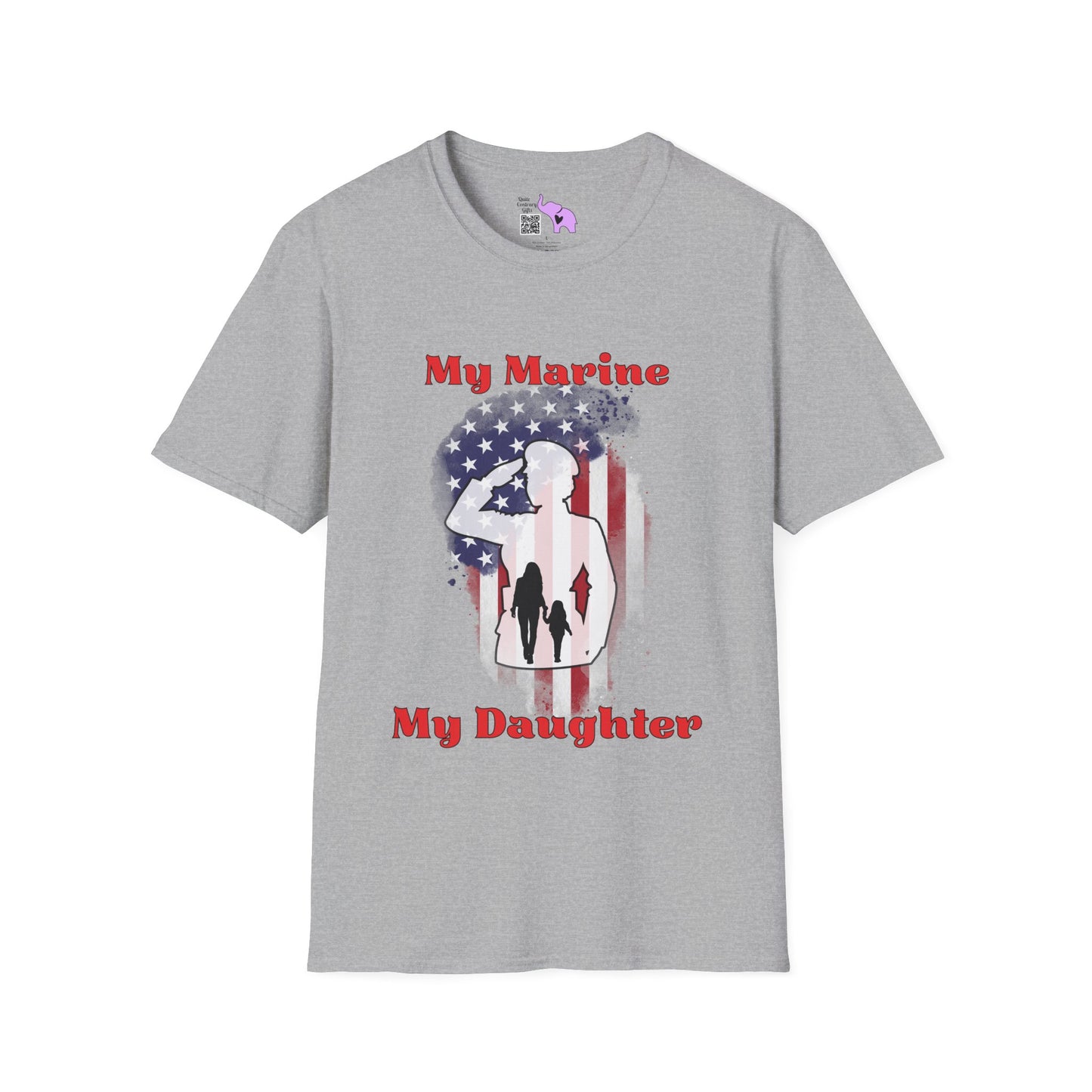 My Marine My Daughter (Mom) Adult T-shirt