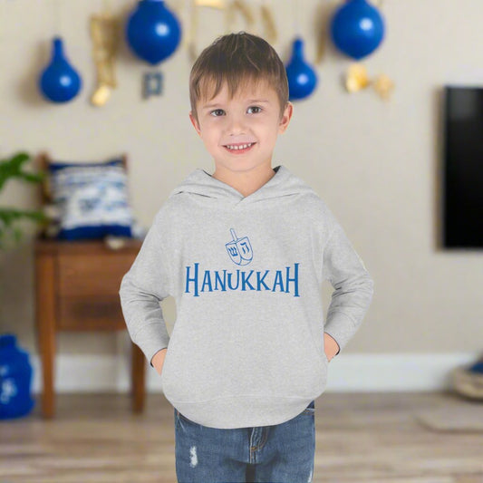 Hanukkah Toddler Pullover Fleece Hoodie