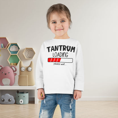 Tantrum Loading Please Wait Toddler Long Sleeve Tee