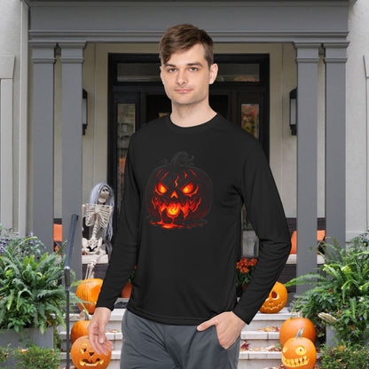 ""Inferno Jack-O’-Lantern Adult Long Sleeve Tee