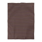 Midnight Clay Cairn Stripes Microfiber Duvet Cover