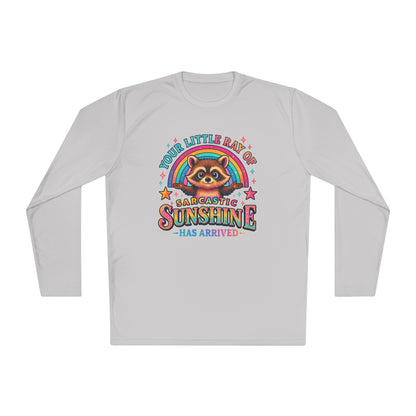 Your Little Ray of Sarcastic Sunshine Has Arrived (Racoon) Adult Long Sleeve Tee