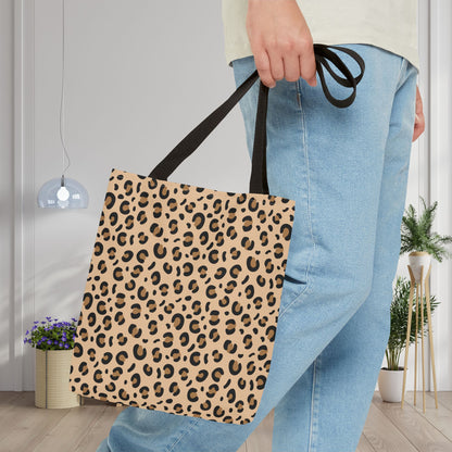 Cheetah Print Canvas Tote Bag