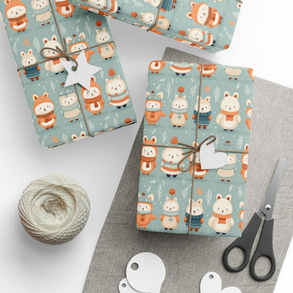 Snowy Bear Magic Wrapping Paper