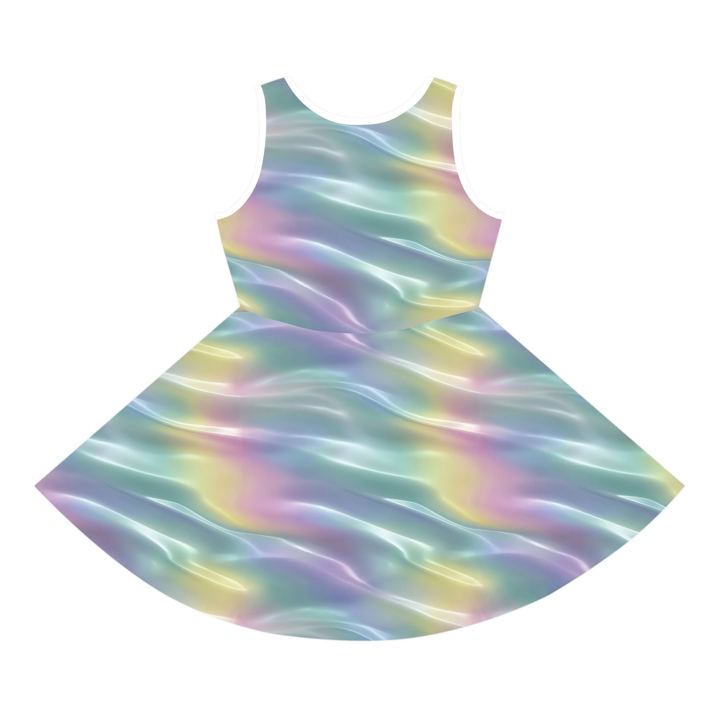 Pastel Mirage Girls' Sleeveless Sundress