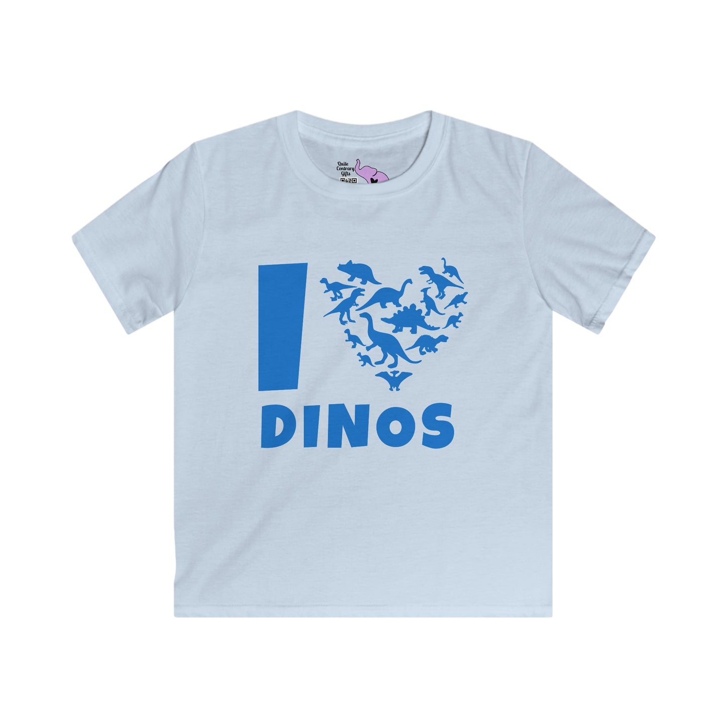 I Love Dinos (Dino Heart) Youth Softstyle Tee