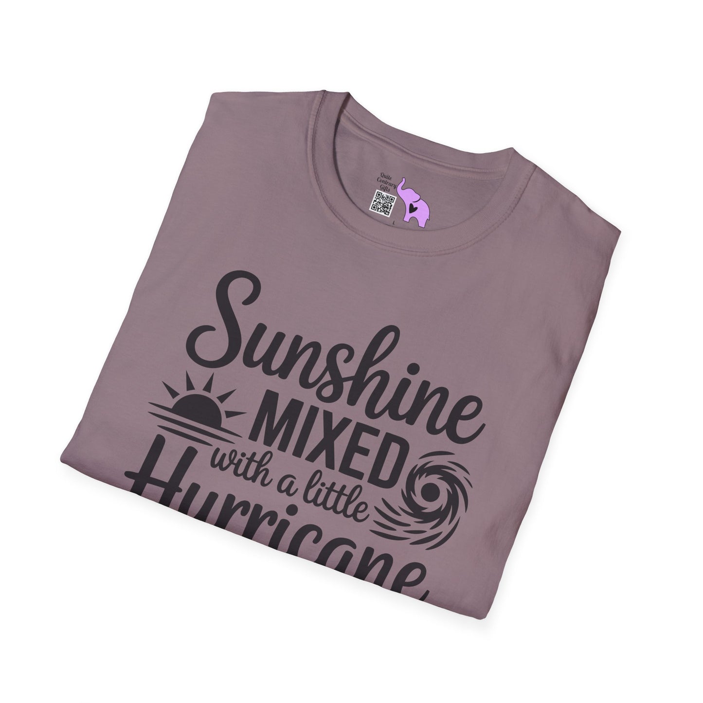 Sunshine Mixed With A Little Hurricane Adult T-shirt
