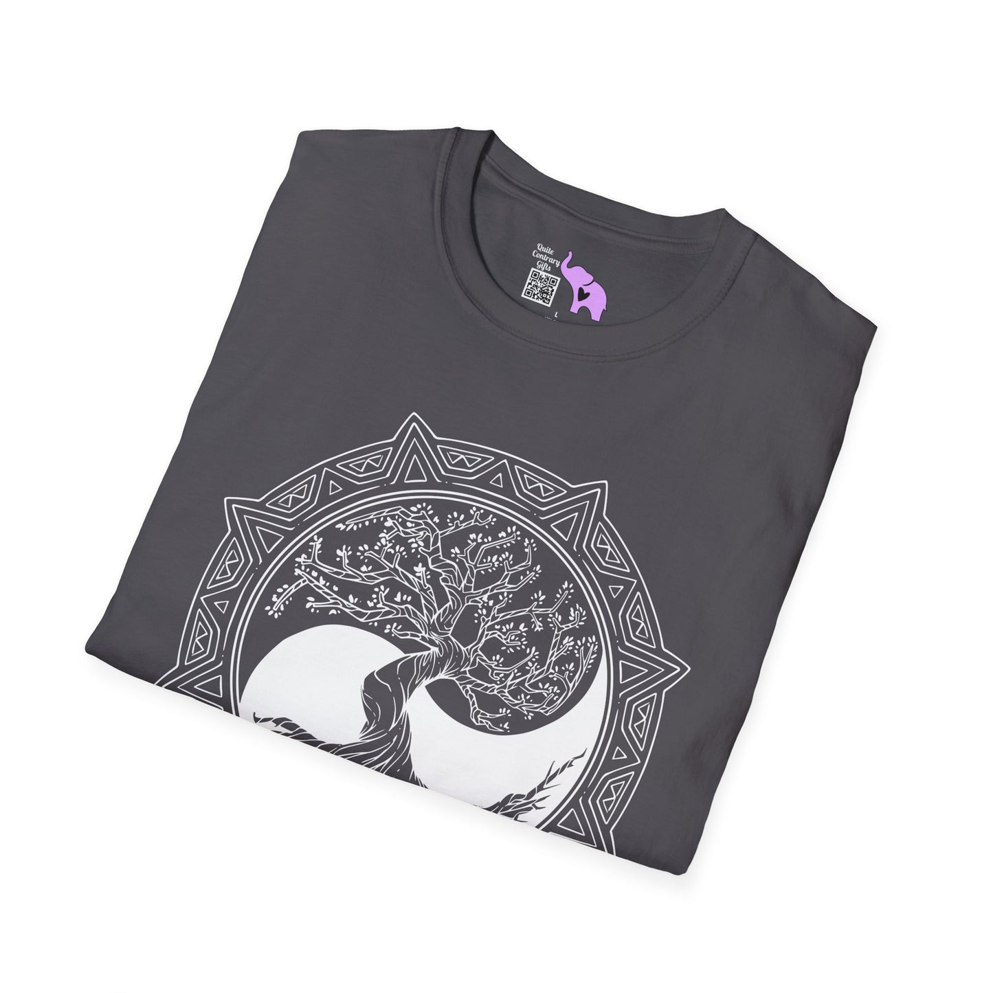 Tree of Life Yin Yang 6 Adult T-shirt