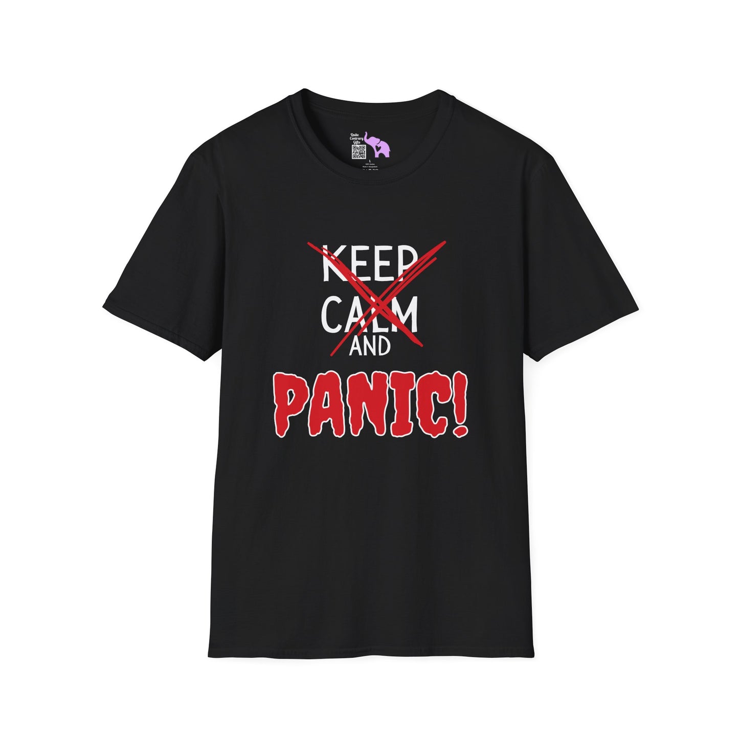 Keep Calm and Panic Adult T-shirt