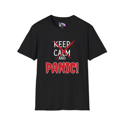 Keep Calm and Panic Adult T-shirt