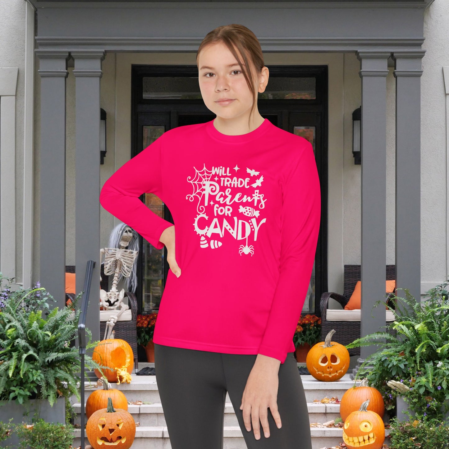 Will Trade Parents For Candy Youth Long Sleeve Tee
