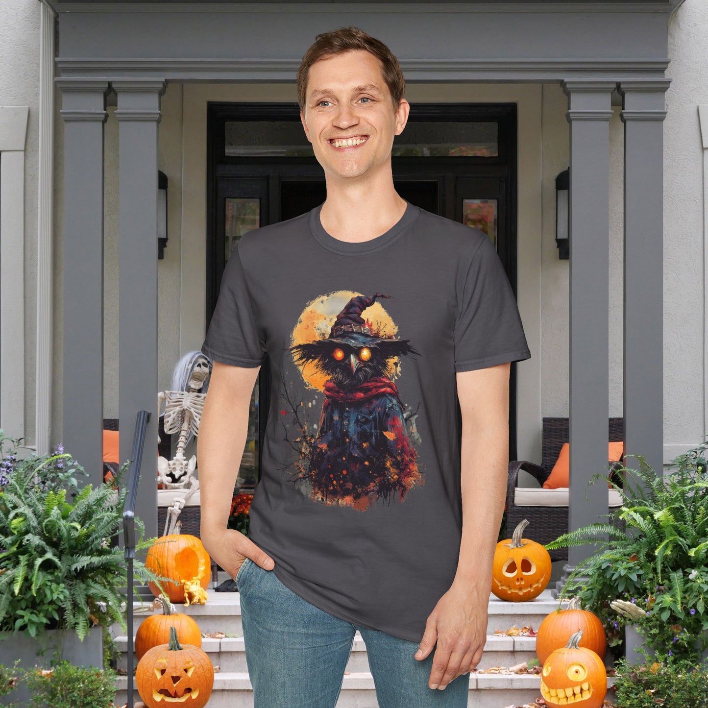 Halloween Scarecrow Adult T-shirt