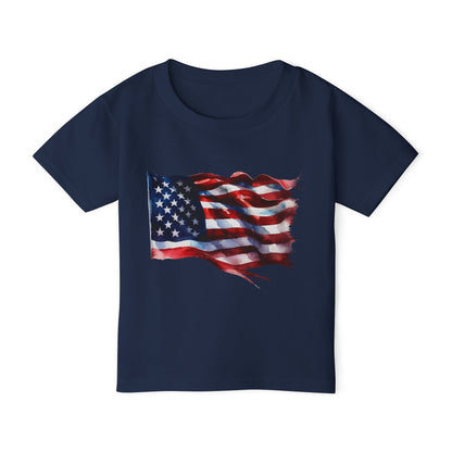Distressed American Flag Heavy Cotton™ Toddler T-shirt