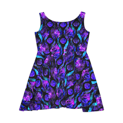 Purple Stained Glass Women's Skater Dress