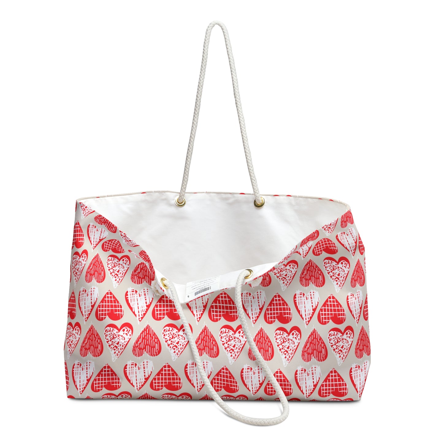 Doodle Hearts Weekender Bag