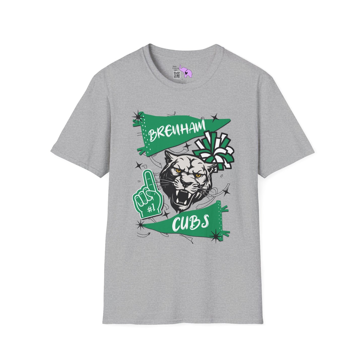 Brenham Cubs #1 Adult T-shirt