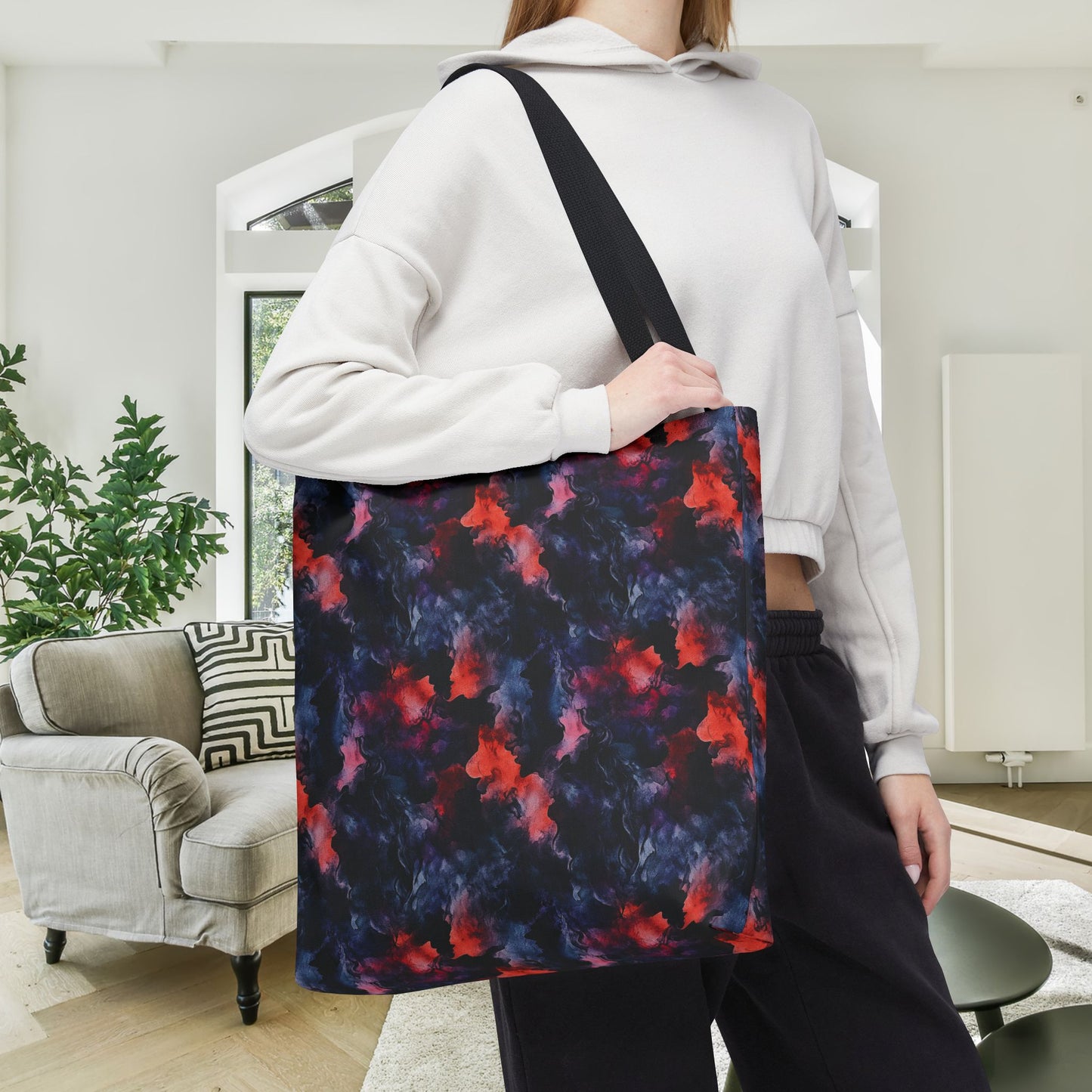 Dark Fantasy Watercolor Canvas Tote Bag
