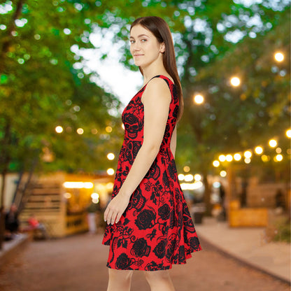 Crimson Masquerade Women's Skater Dress