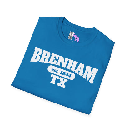 Brenham Tx Est. 1844 Adult T-shirt