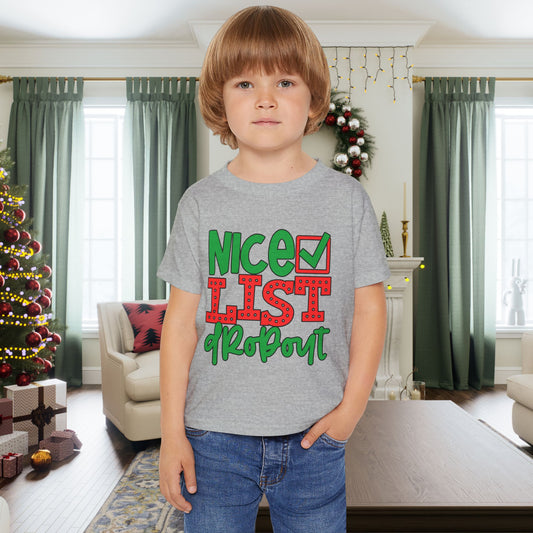 Nice List Dropout Heavy Cotton™ Toddler T-shirt