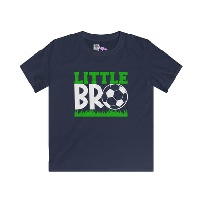Little Bro (Soccer Ball) Youth Softstyle Tee