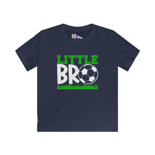 Little Bro (Soccer Ball) Youth Softstyle Tee