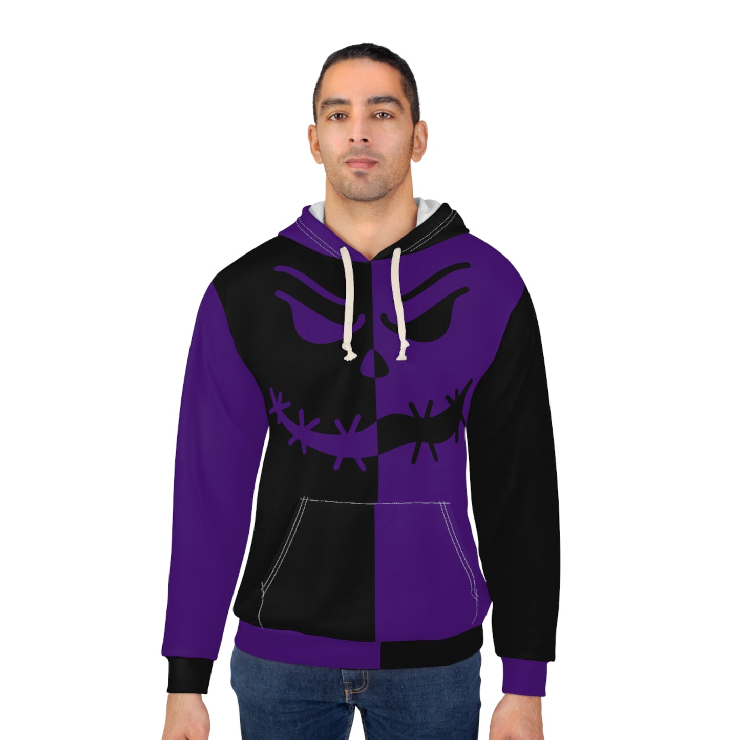 Creepy Stitch Hoodie – Purple & Black