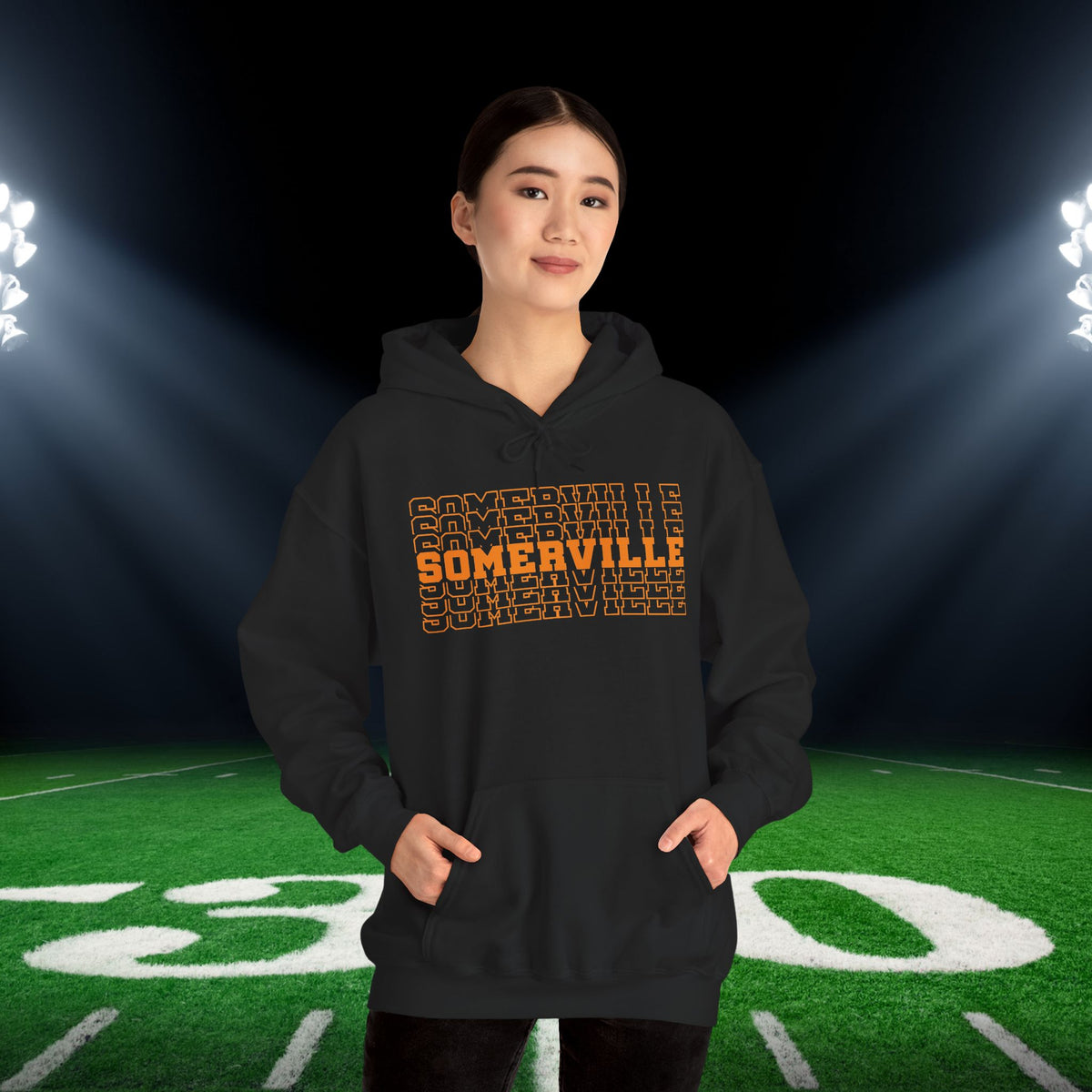 Somerville (Stacked) Adult Heavy Blend™ Hoodie