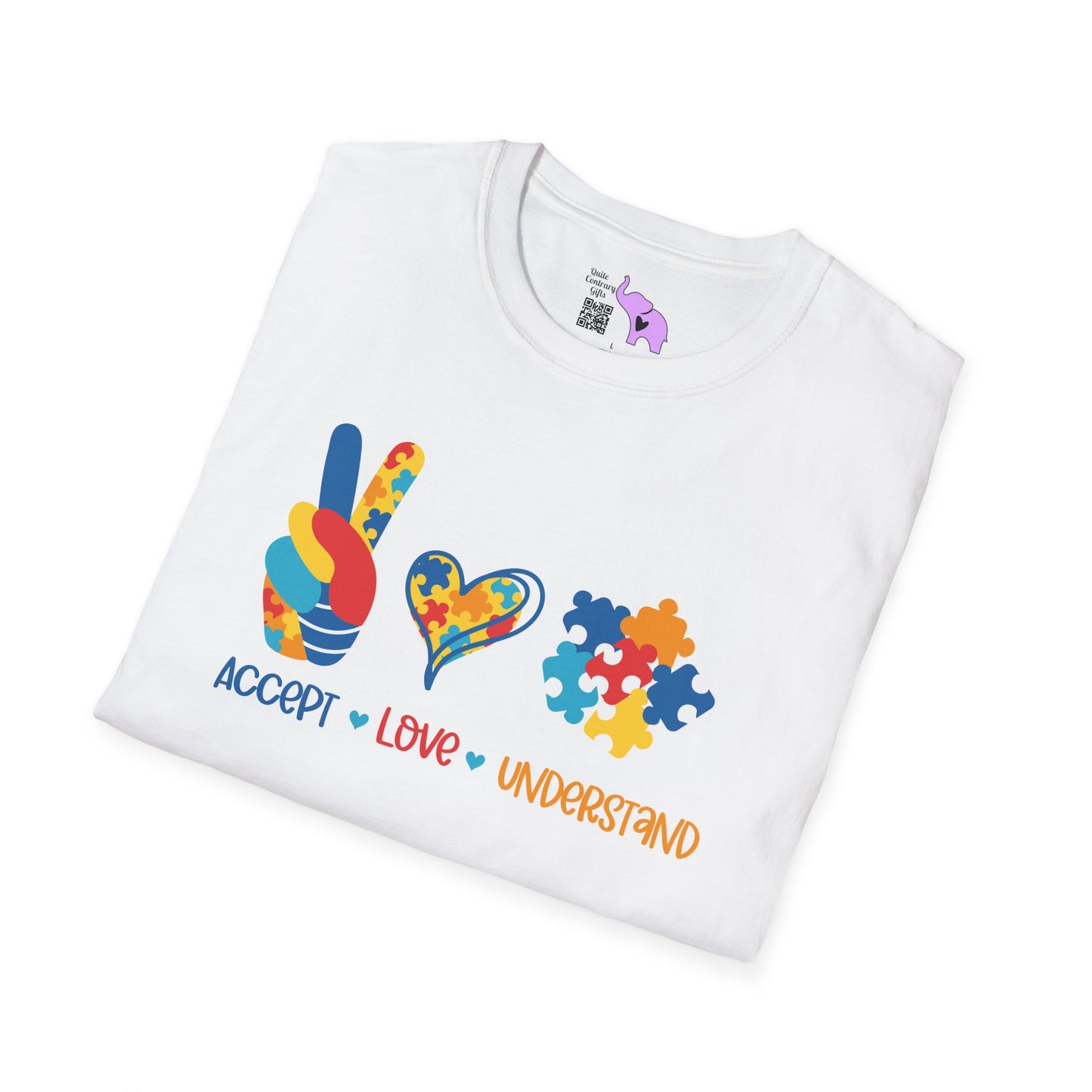 Accept Love Understand Autism Awarness Adult T-shirt