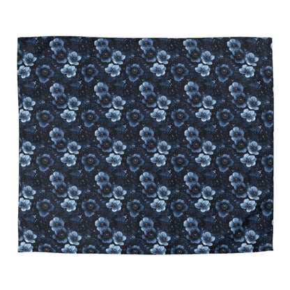 MIdnight Blossoms Microfiber Duvet Cover
